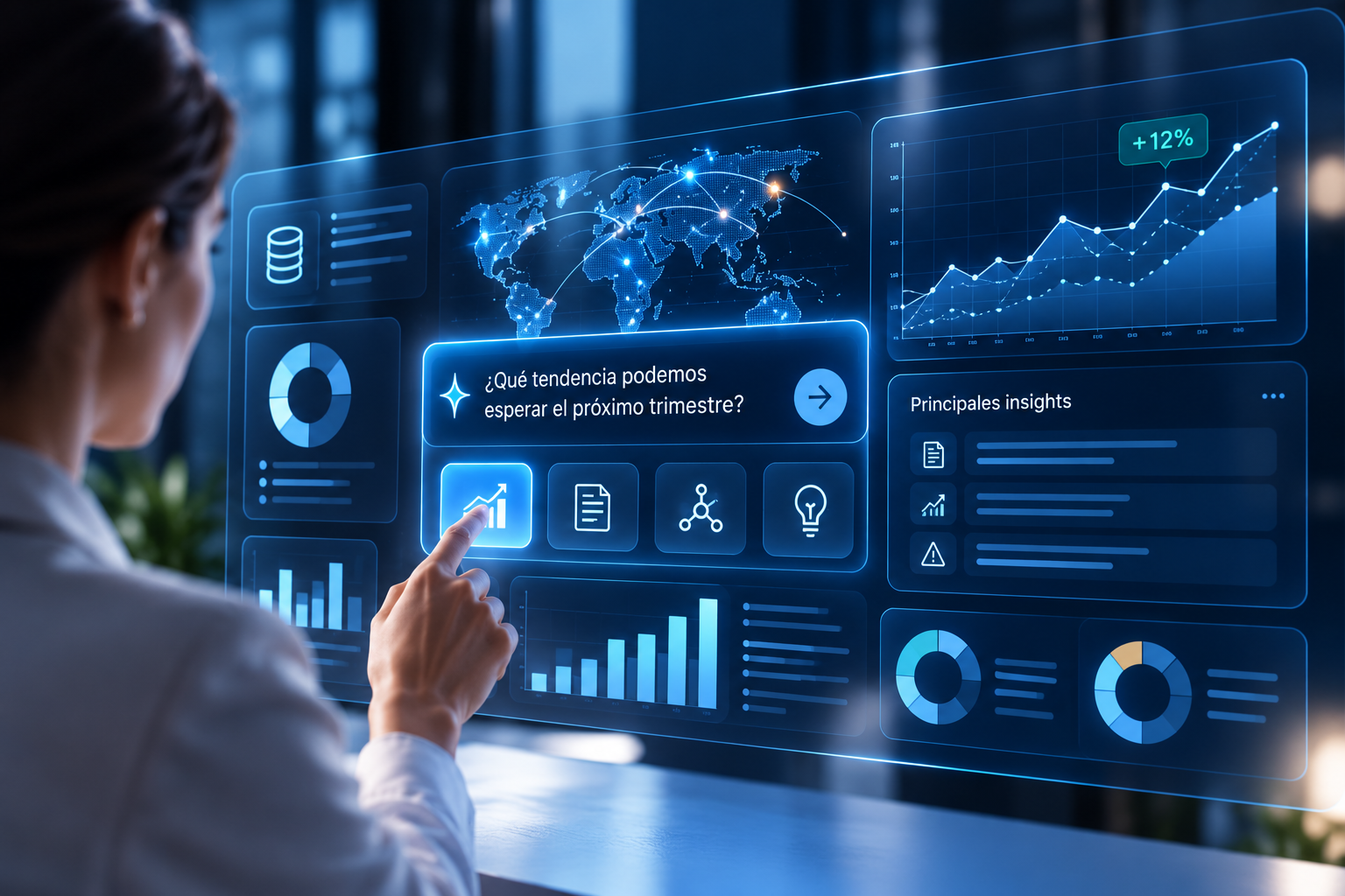 Equipo de consultoría trabajando en Intuitive Data Analytics